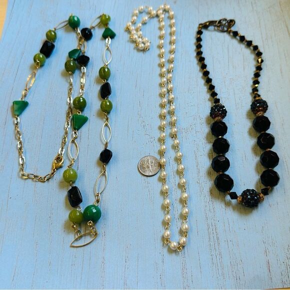 Beaded Necklace Lot 3 Necklaces - Picture 1 of 4